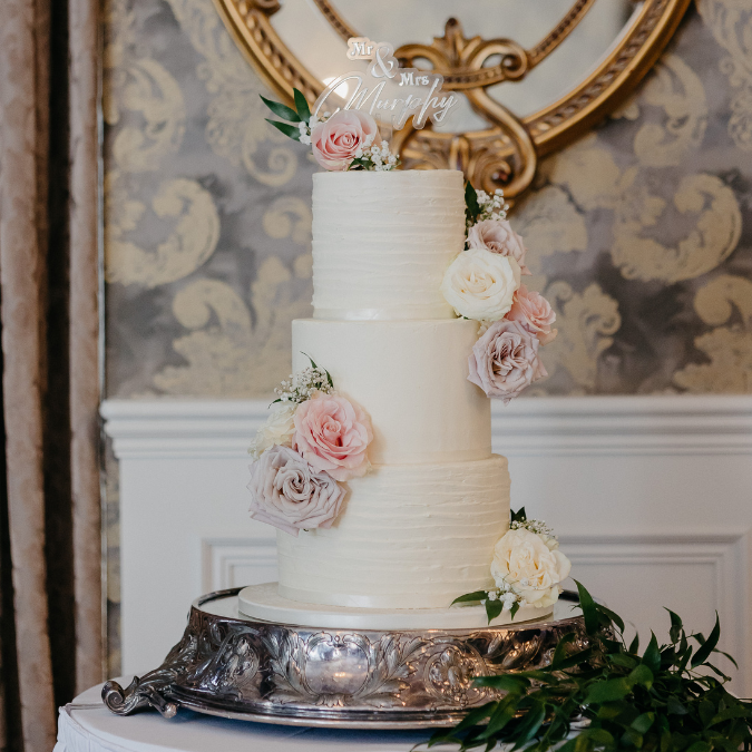 Wedding cake at The Rose Hotel