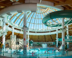 Stay at The Rose Hotel and have a great time with your family at the Aqua Dome! 